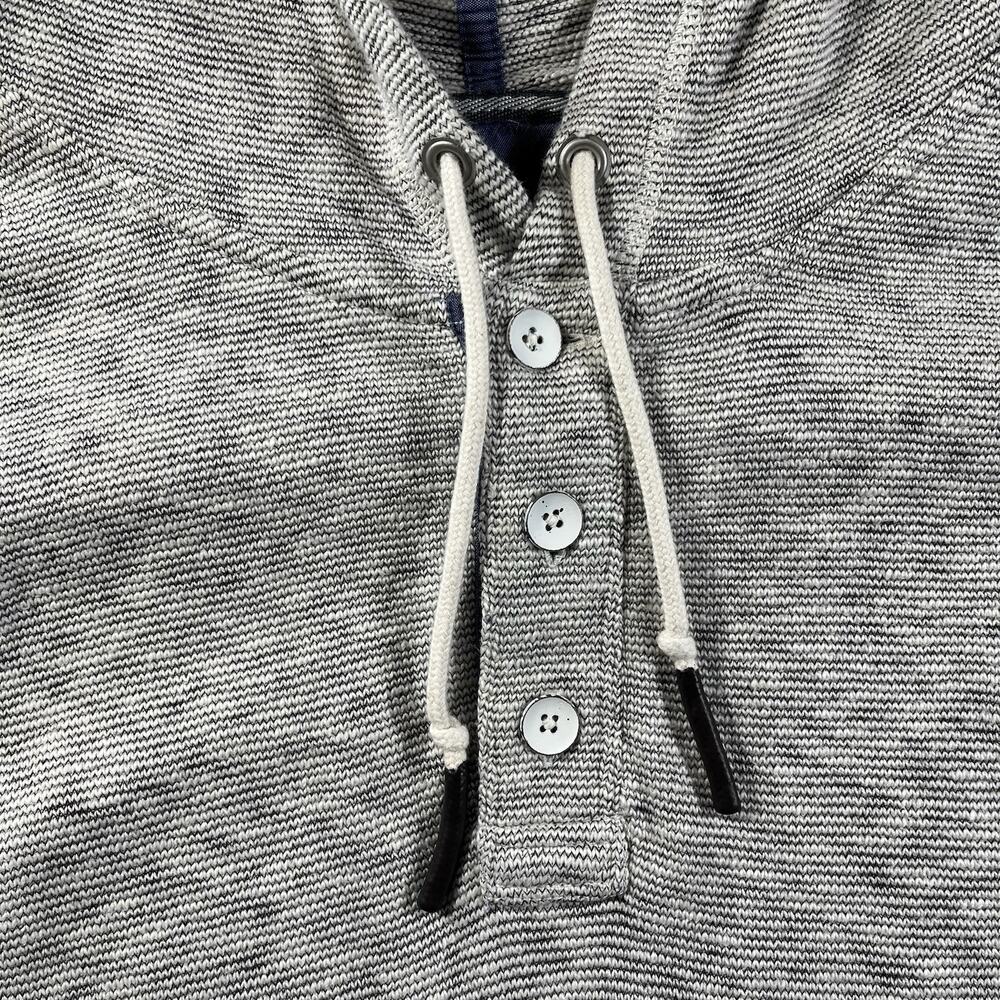 Tommy Bahama Mens XXL Gray Melange Knit Hoodie Pullover Sweater Long Sleeve - Picture 2 of 8